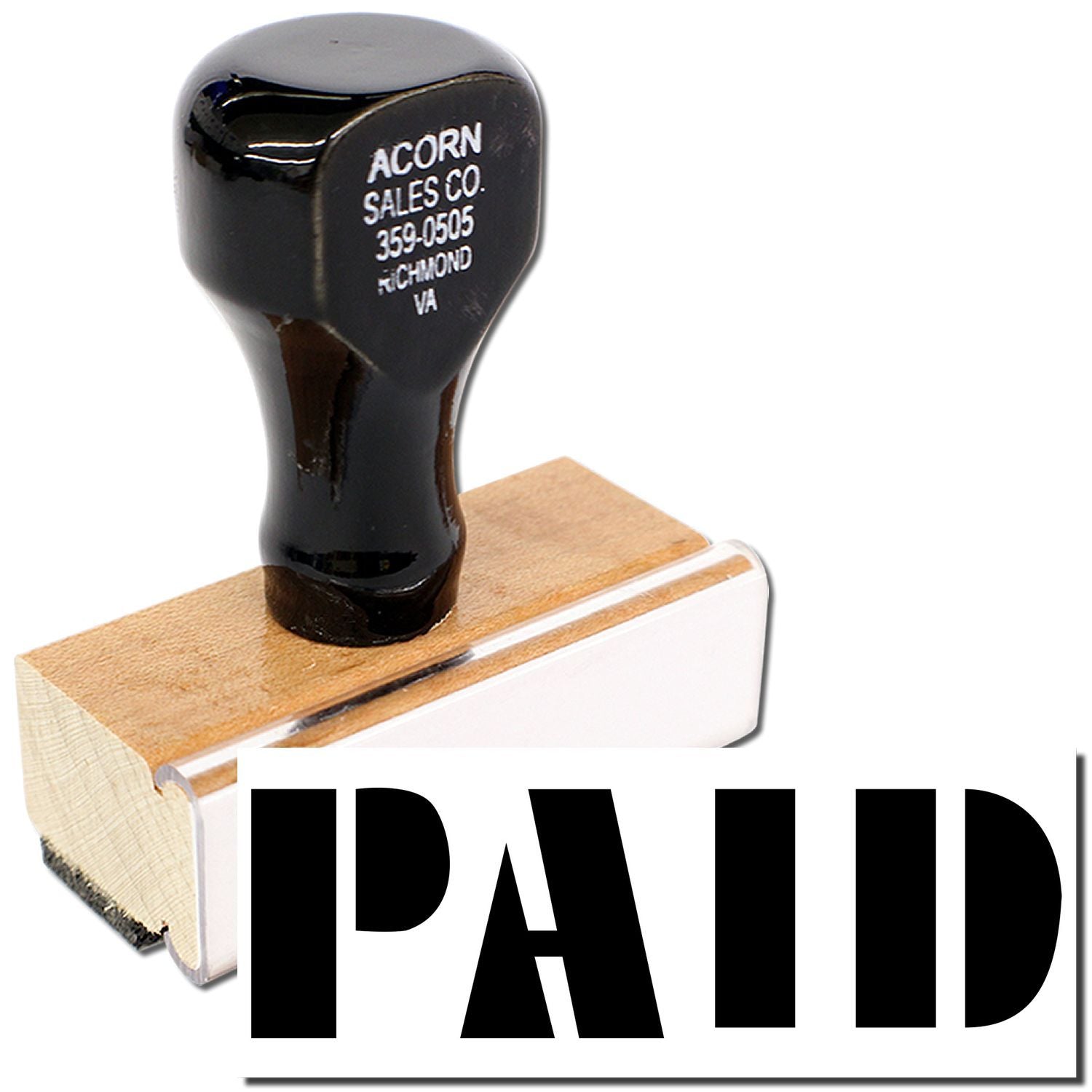 Acorn Sales Co. branded industrial hand tool on wooden base, product photo for Richmond VA hardware supplies.