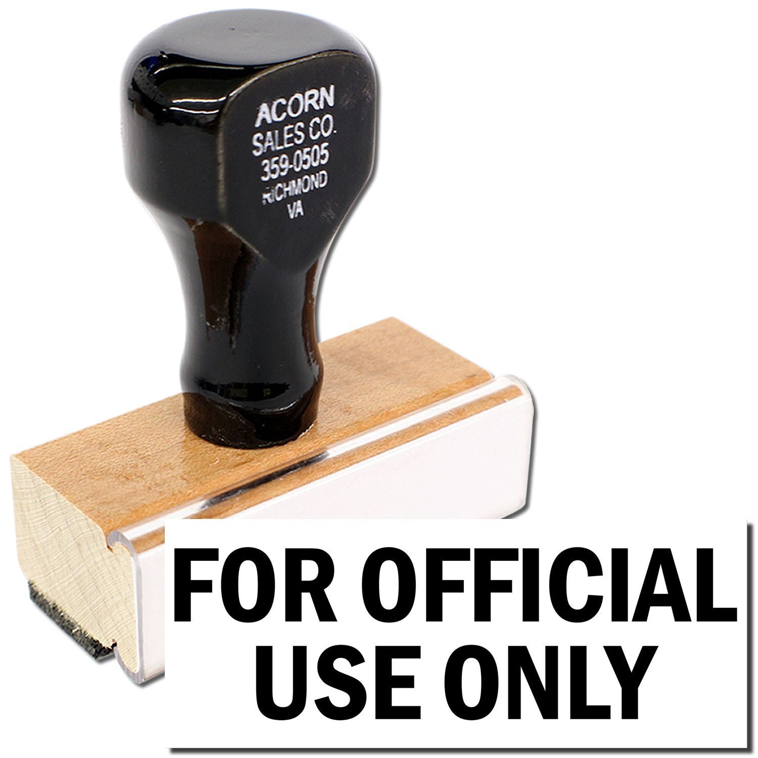 Large For Official Use Only Rubber Stamp