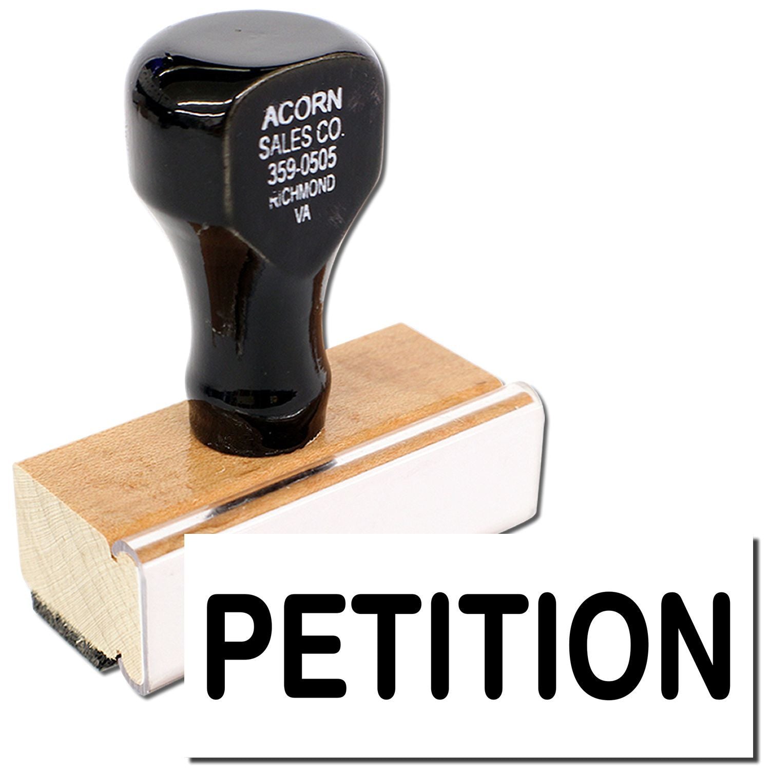 Large Petition Rubber Stamp