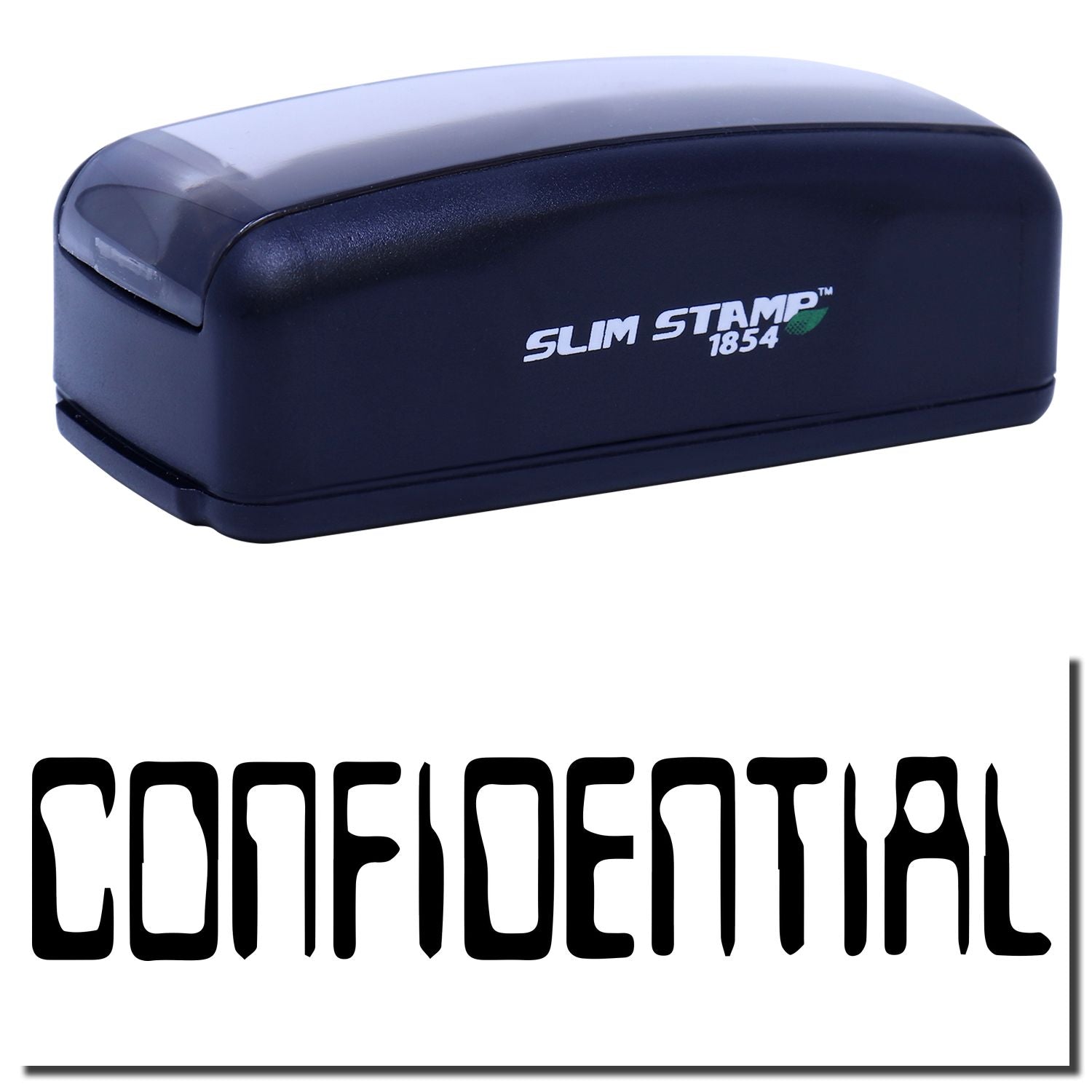 Slim Stamp 1854 Confidential stamp device for fast corporate document marking and labeling