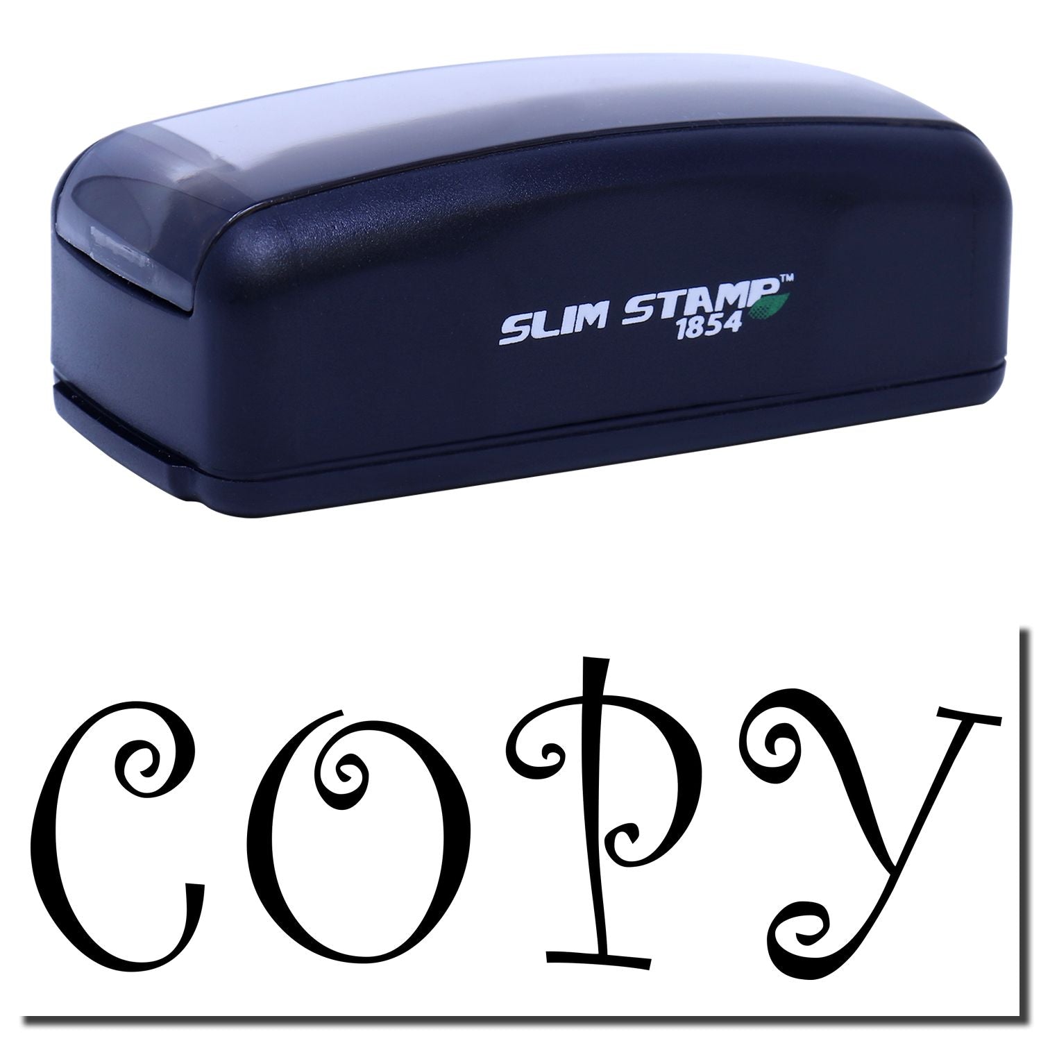Slim Stamp 1854 self-inking stamp for clear, professional document marking and labeling in offices.