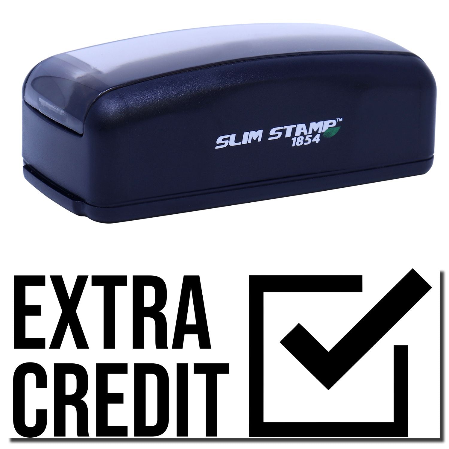 Slim Stamp 1854 Extra Credit rubber stamp for teachers, classroom grading and document marking