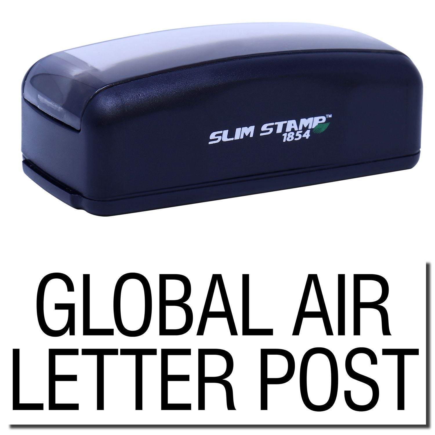 Slim Stamp 1854 Global Air Letter Post shipping stamp for international mail and post processing.