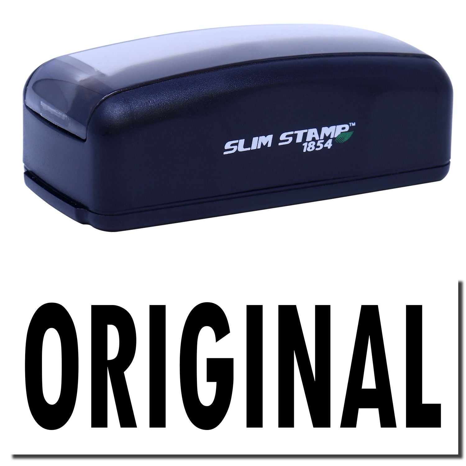 Slim Stamp 1854 original branded stamp for quick, clean office document marking and stamping.