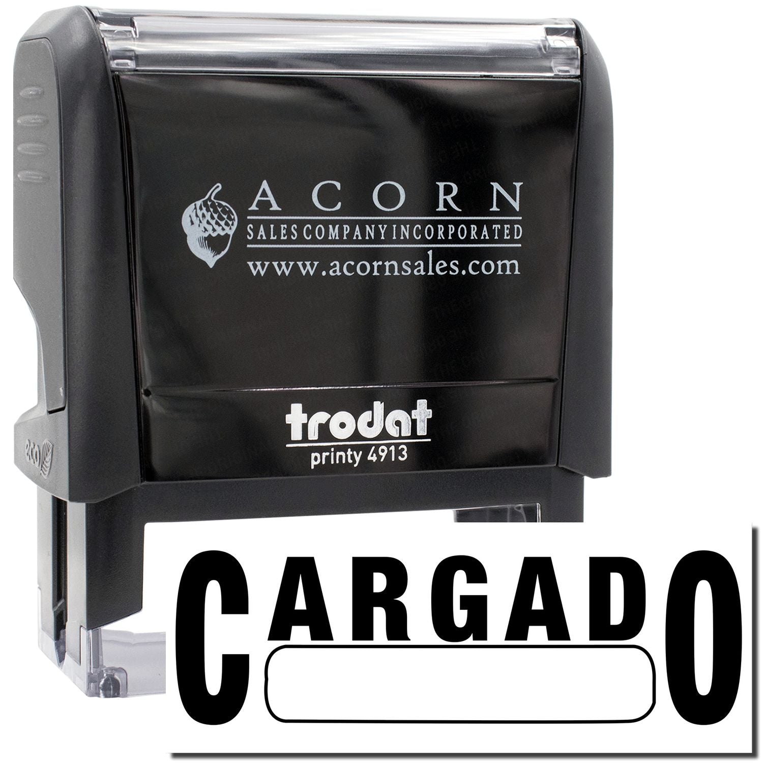 Acorn Sales Company Incorporated branded stamp showing ACORN and CARGO for shipping and cargo labeling.
