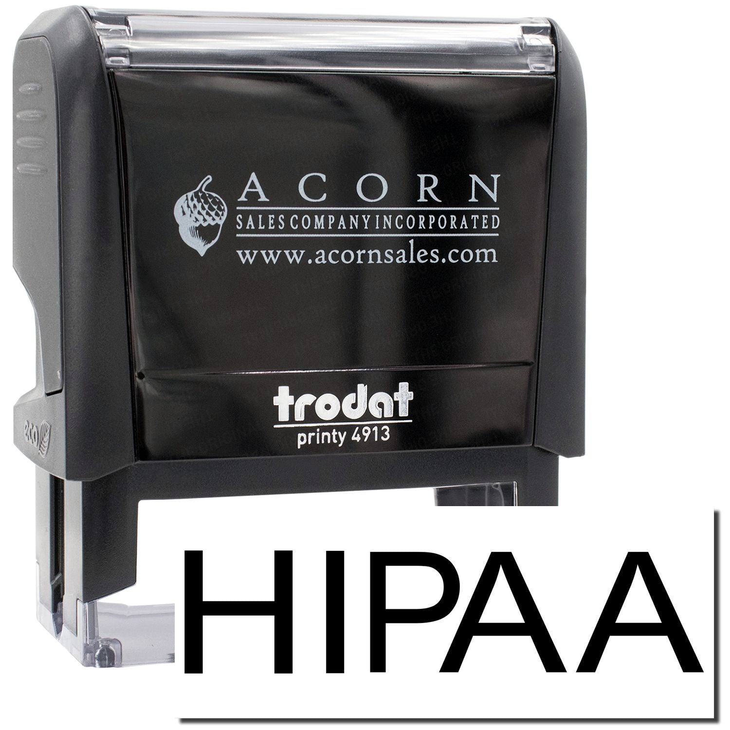 Acorn Sales HIPA stamp ink cartridge with Frodat Printy 4913 logo, brand-marked for office labeling and returns.