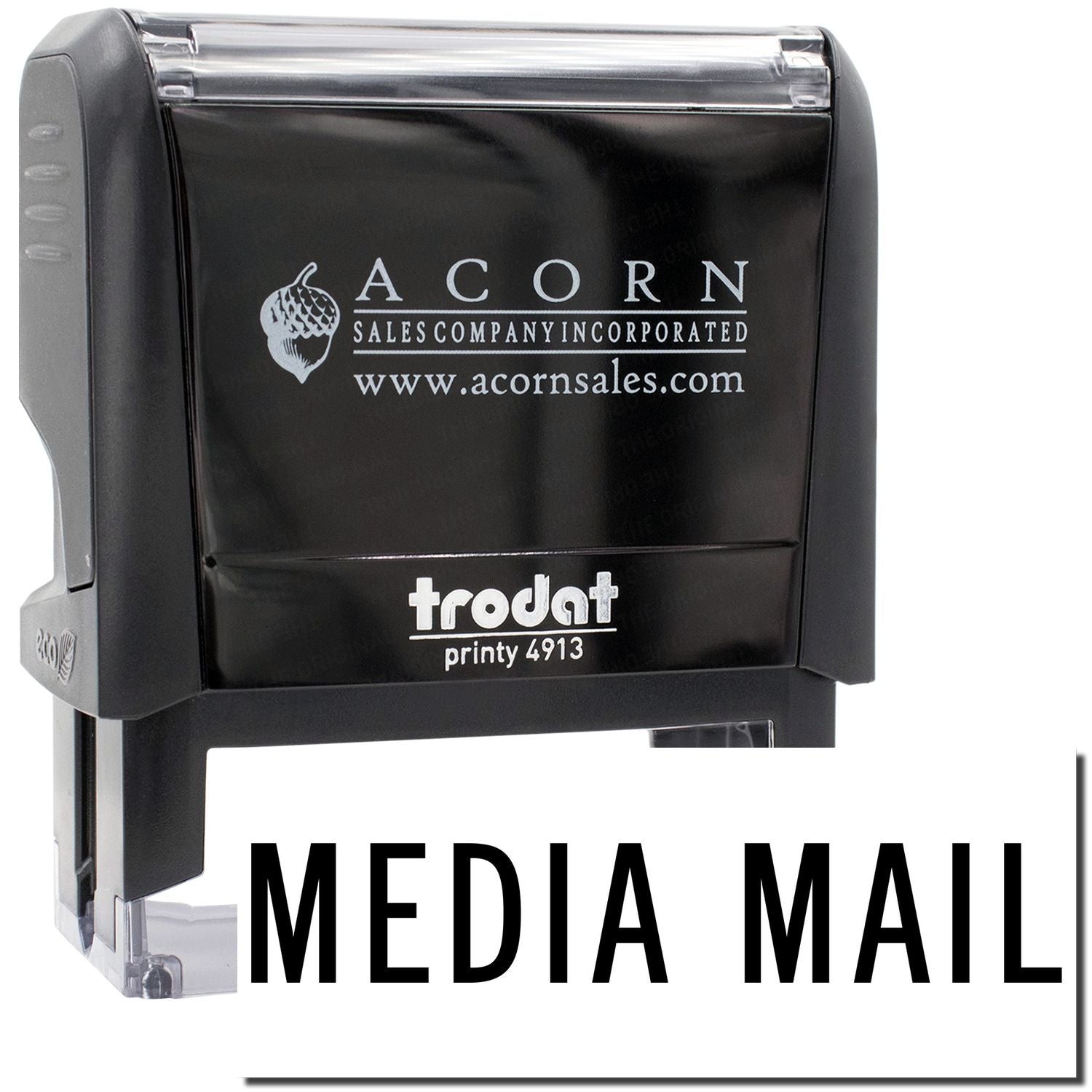 Acorn Sales Company Media Mail postage stamp for USPS Media Mail shipping labels