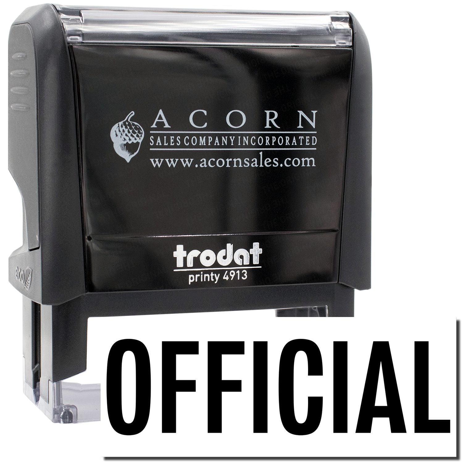 Acorn Sales official stamp from Printy 4913 for branding and document verification.