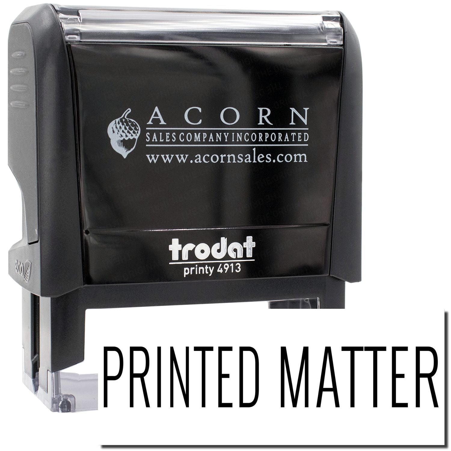 Acorn Sales Company Incorporated Trodat Printy 4913 stamp imprinting Printed Matter for business documents.