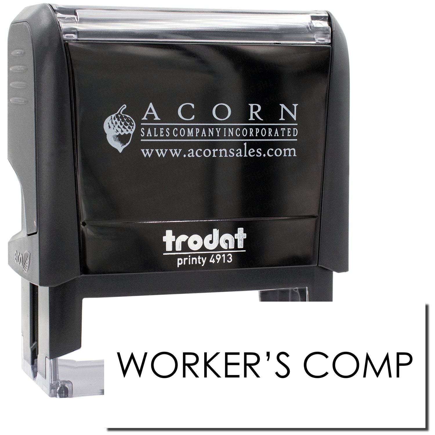 Acorn Sales workers comp stamp, Printy 4913 self-inking date stamp for processing Workers Compensation claims.