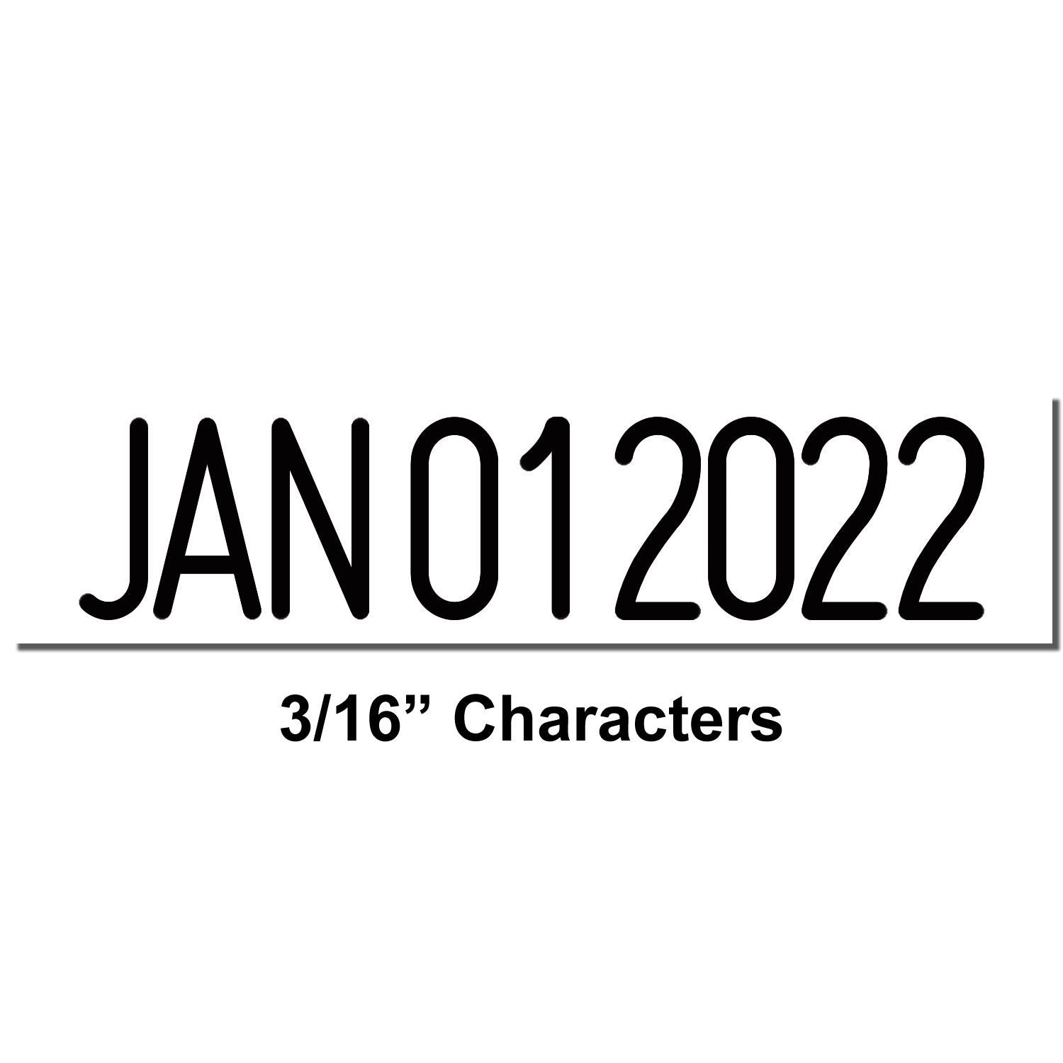 Black 3/16-inch JAN012022 characters on a white background.