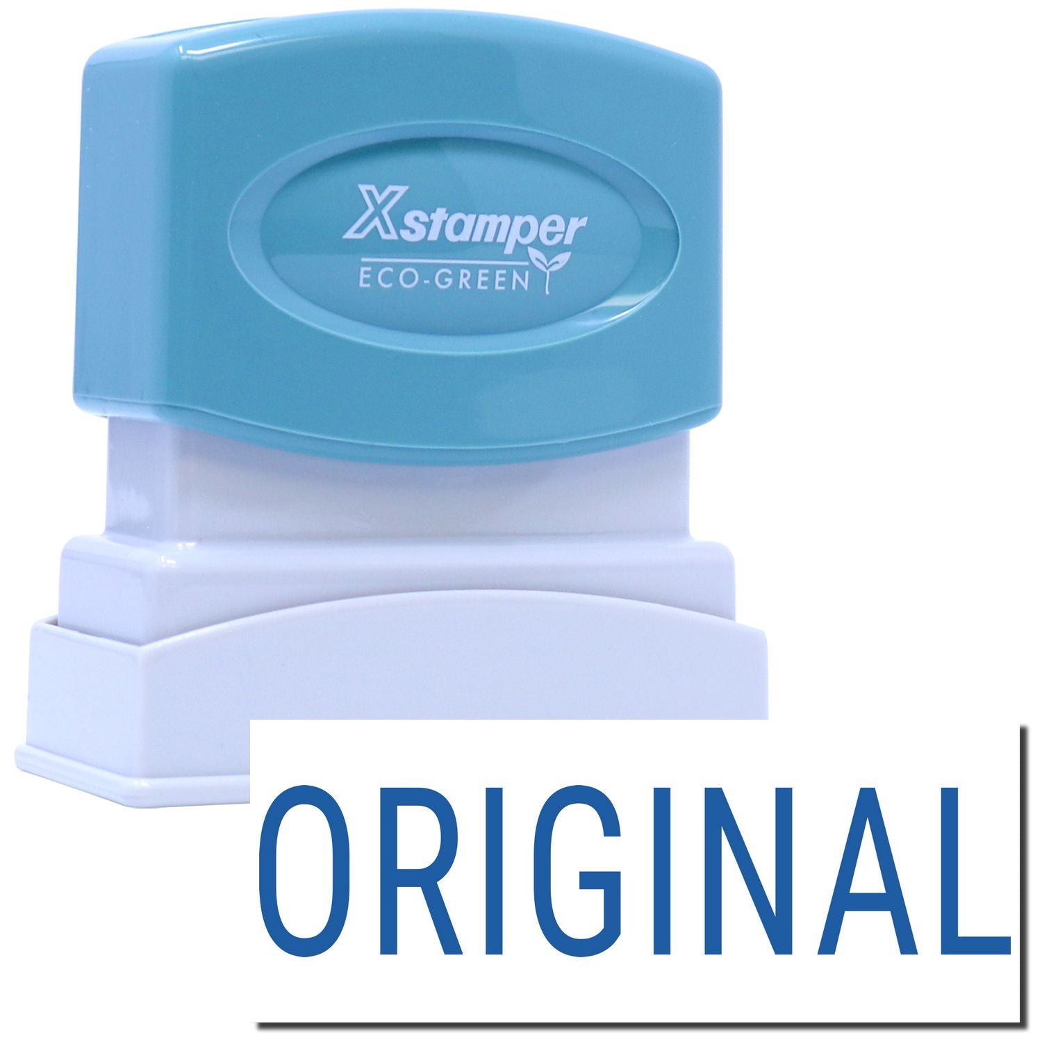 Xstamper Eco-Green ink stamp for officeseco-friendly branded marking tool for quick document stamping and labeling