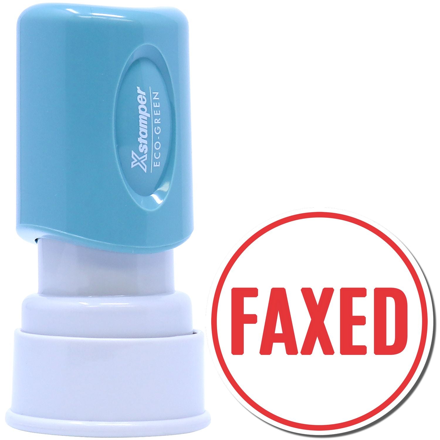Round Faxed Xstamper Stamp
