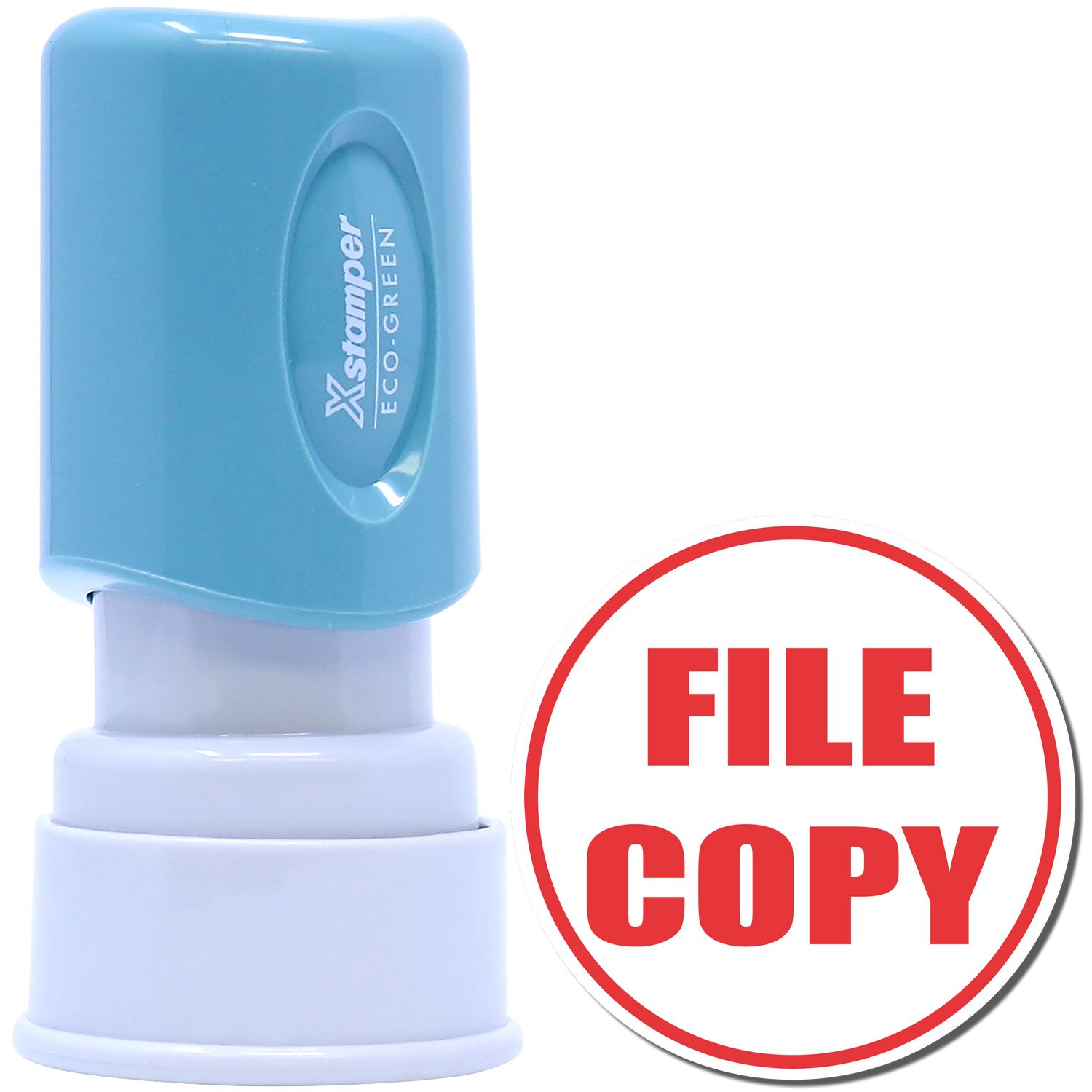 Round File Copy Xstamper Stamp