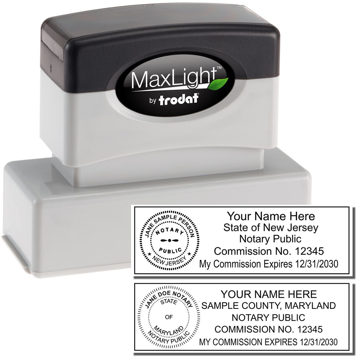 MaxLight Pre Inked Combination Stamp Main Image