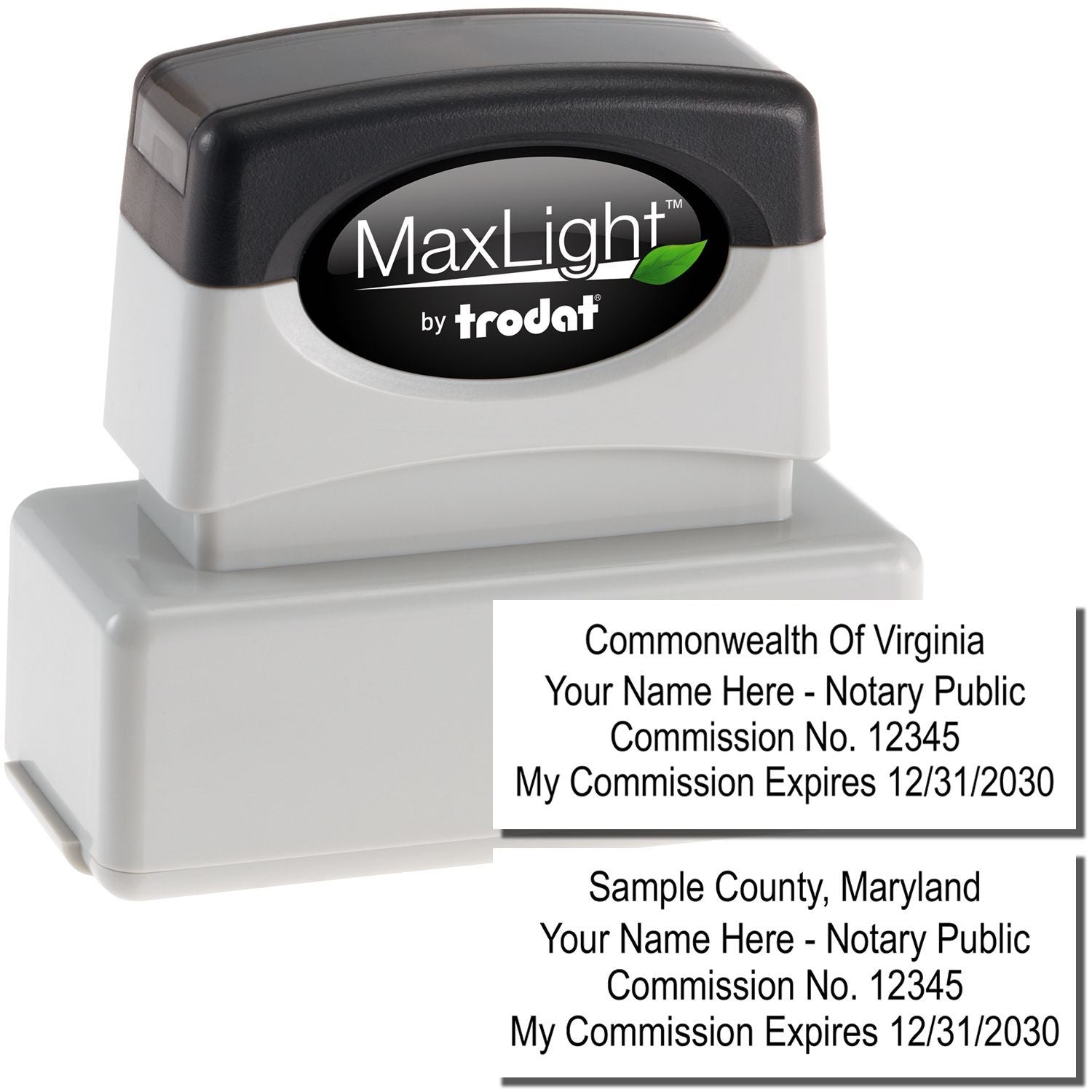 MaxLight Pre Inked Commission ID Stamp Main Image