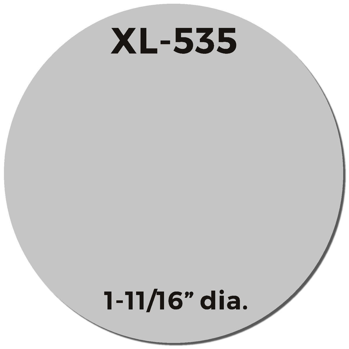 Product size label XL-355 showing 1-11/16-inch diameter measurement for part identification.