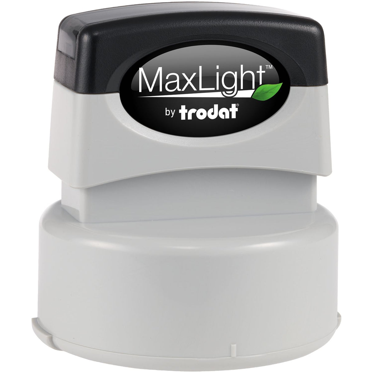 Trodhat MaxLight by Trodhat product branding on outdoor light housing, white and black spotlight module close-up