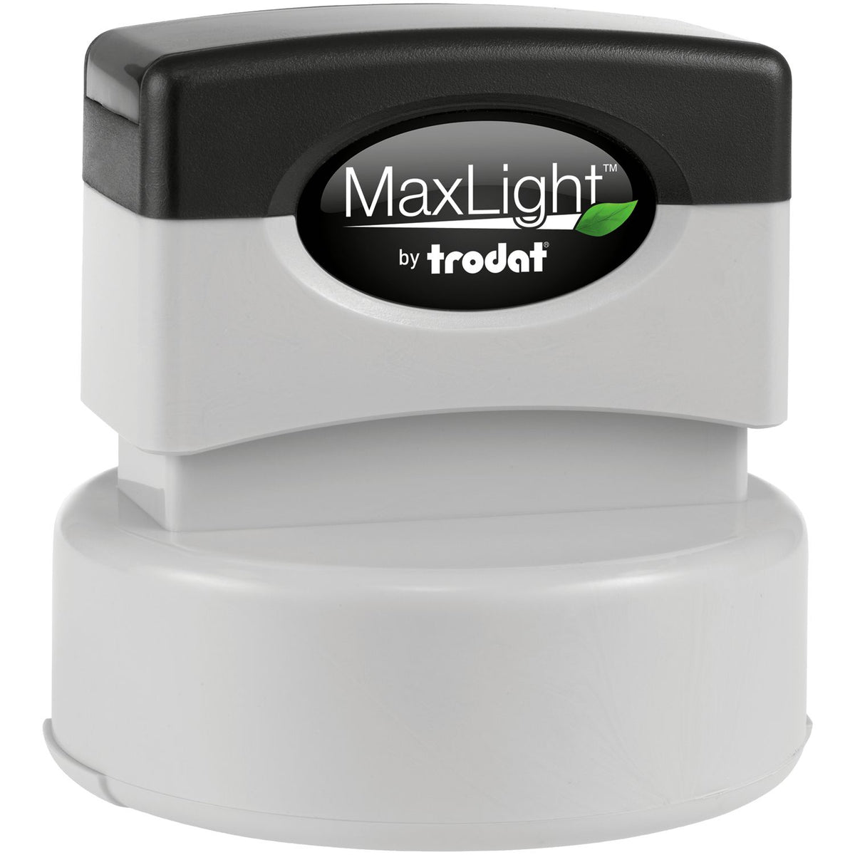 MaxLight by Trodat stamp ink pad label showing MaxLight branding for document marking and office stamping use