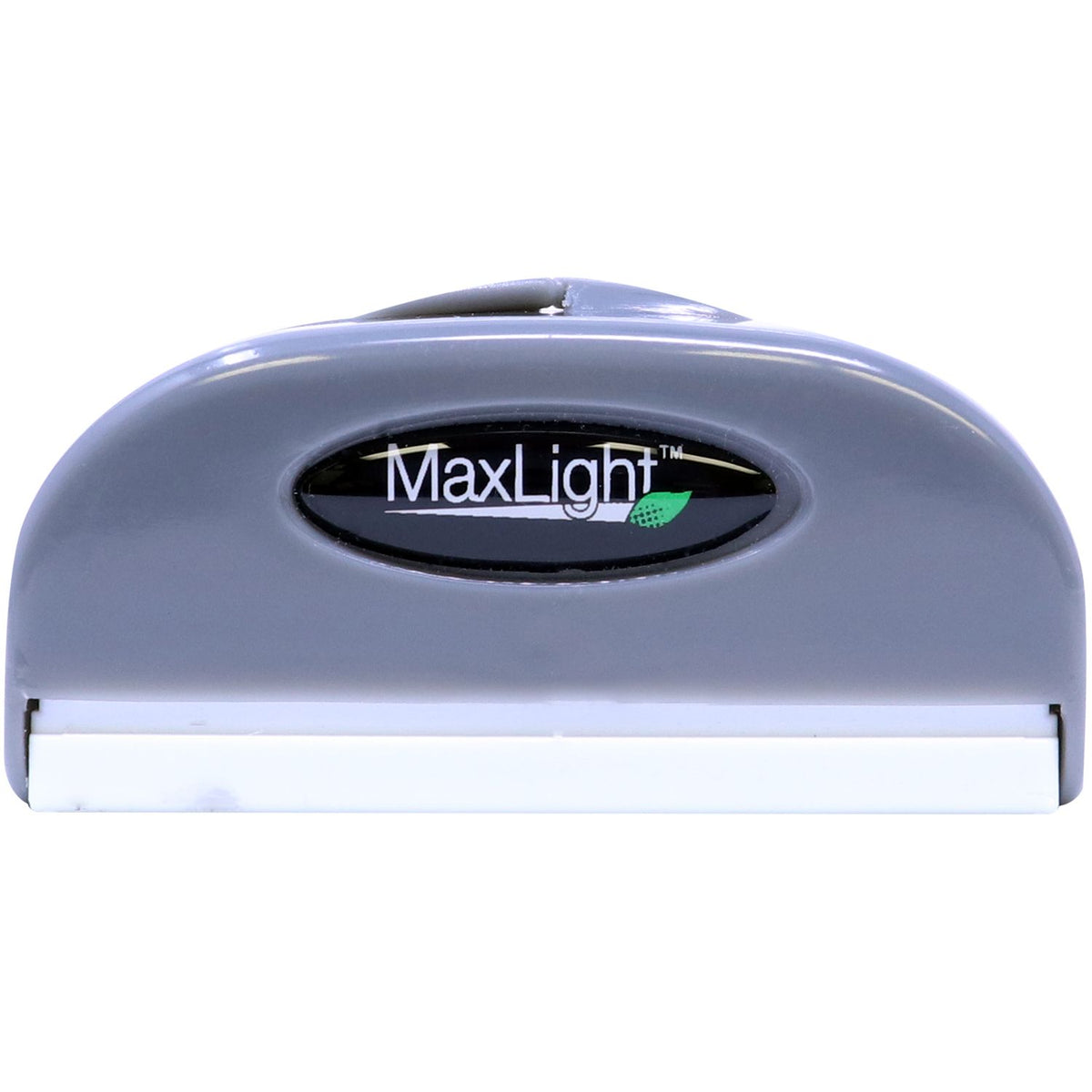 MaxLight lighting device housing with logo, highlighting the front light window used for illumination applications.