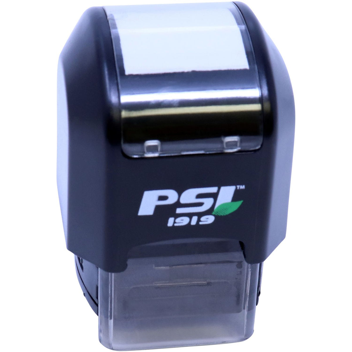 Close-up of PSI 1919 label maker applicator with built-in roller for retail price tags and inventory labeling