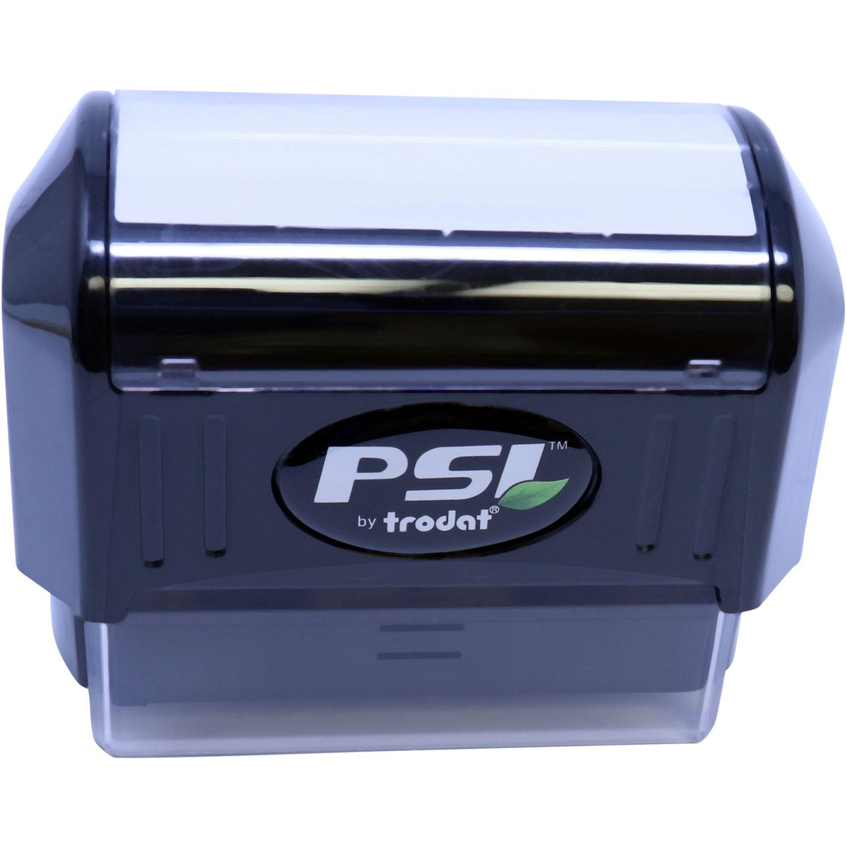 PSI by Trodat rubber stamp device, front view for crisp document imprinting and professional marking.