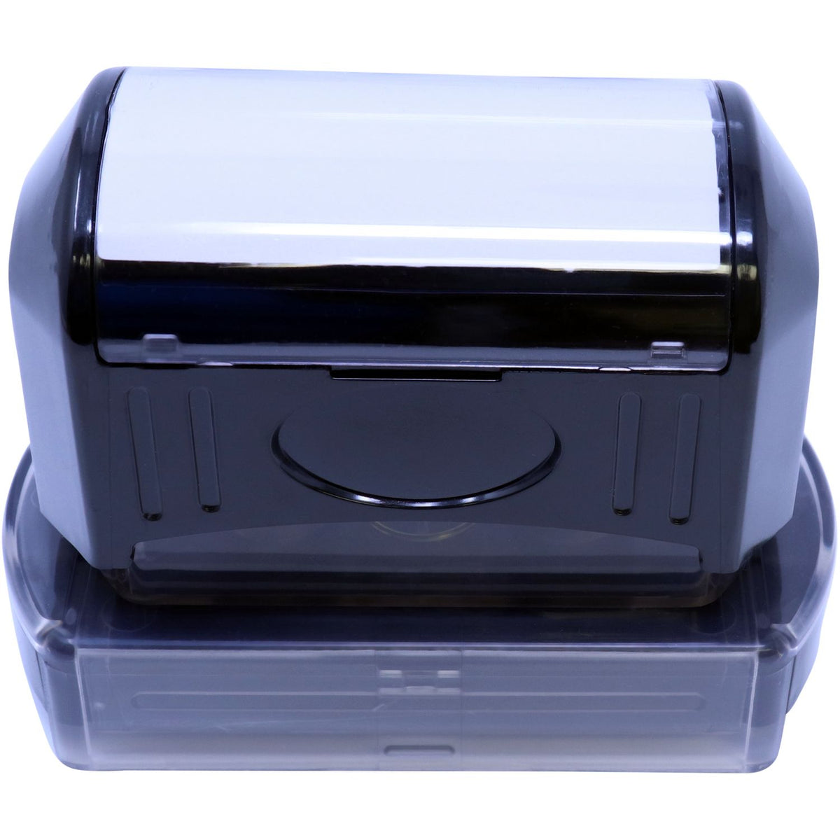 Close-up front view of electric bread toaster with lid and heating chamber, designed for toasting slices quickly and evenly.