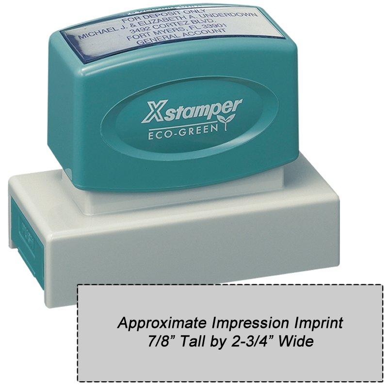 Main Image for N18 Custom XStamper 7/8 x 2-3/4