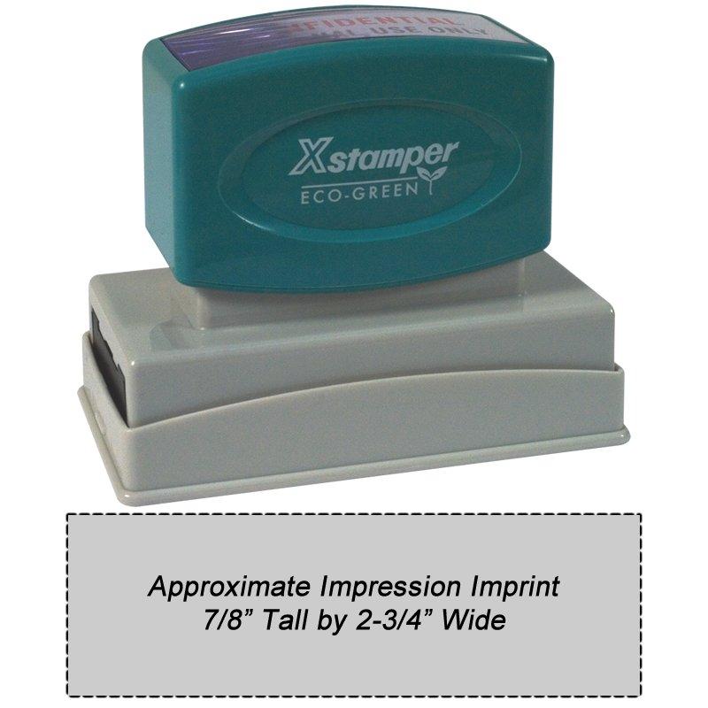 Main Image for N20 Custom Xstamper 7/8 x 2-3/4