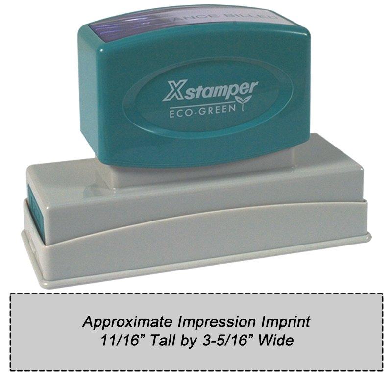 Main Image for N26 Custom Xstamper 11/16 x 3-5/16