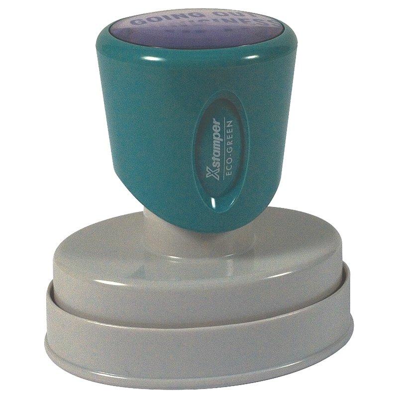 Xamper Eco Green reusable cleaning device with teal cap and grey base for eco-friendly surface cleaning and sanitizing
