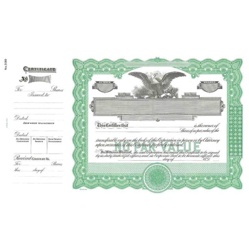 Vintage U.S. money certificate document with eagle vignette and ornate green border, representing official currency certificate.