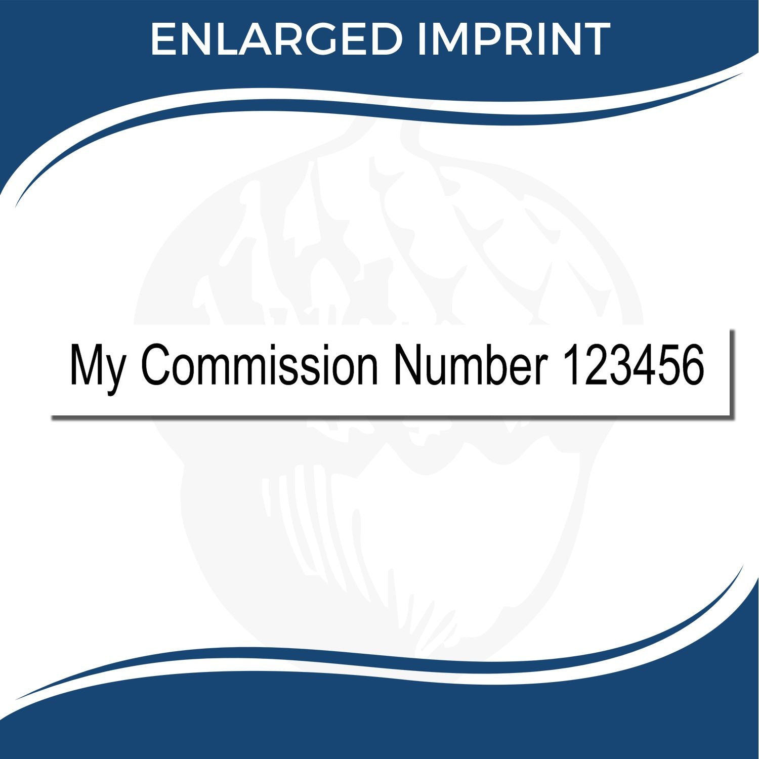 Notary Commission Number Stamp 1094 Standard