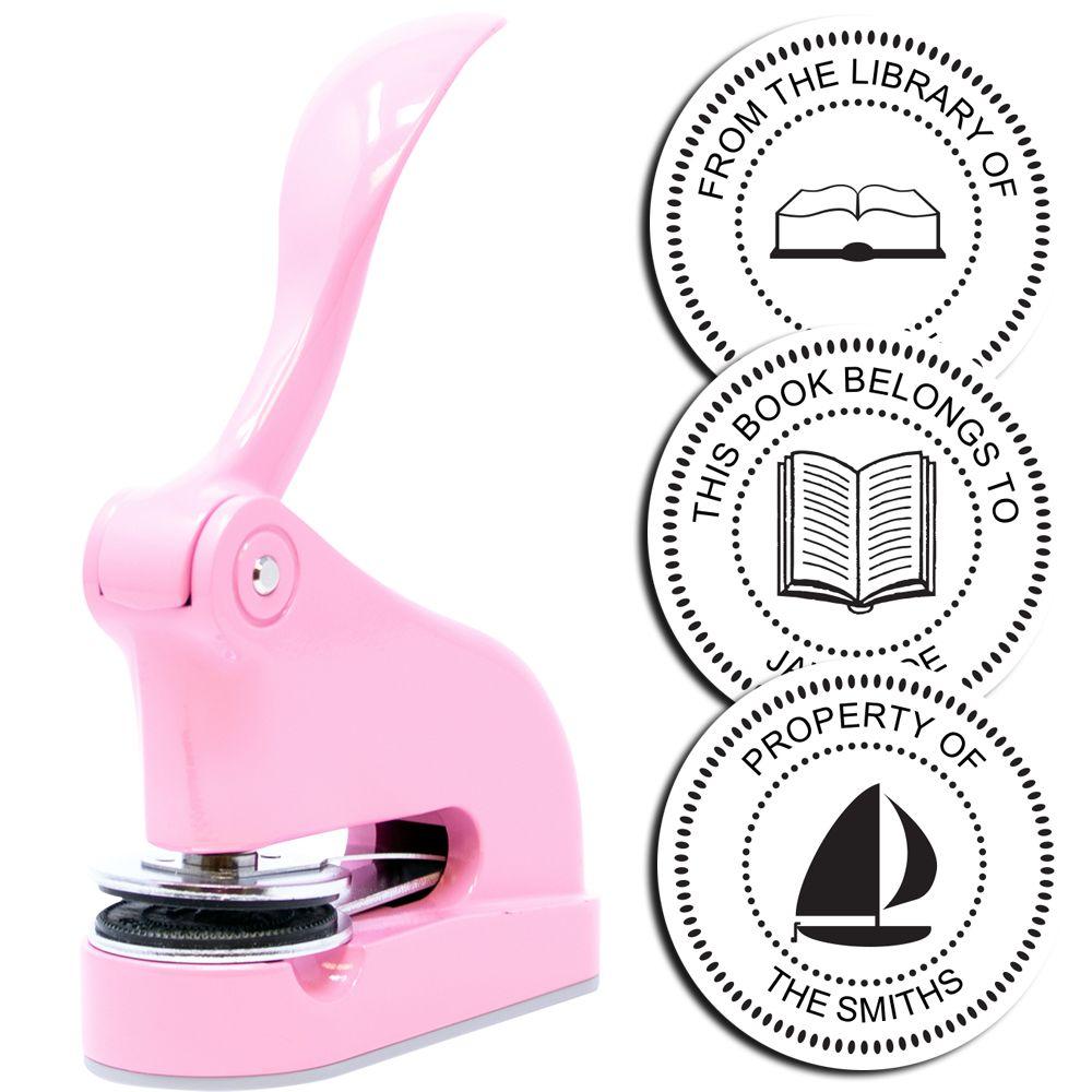 Pink Gift Book Embosser Main Image