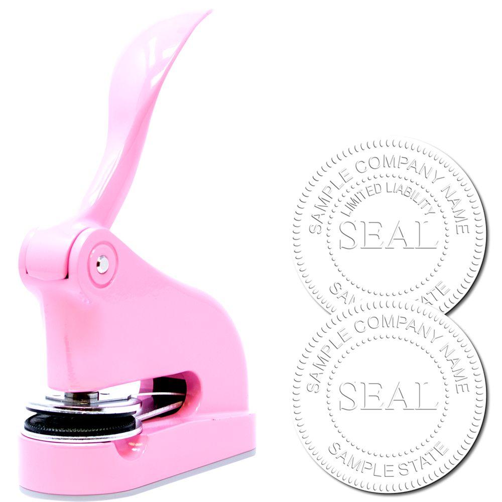 Pink Gift Corporate Embosser Main Image