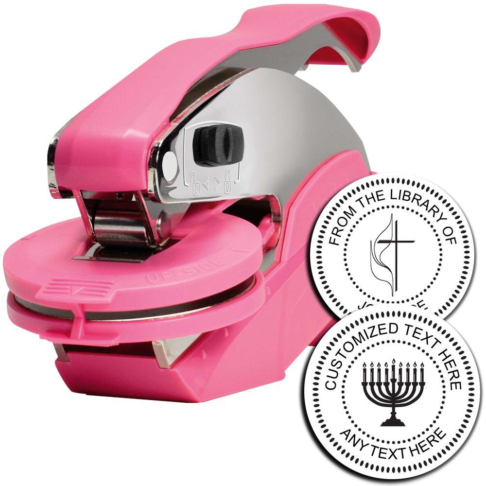 Pink Hybrid Library Embosser Main Image
