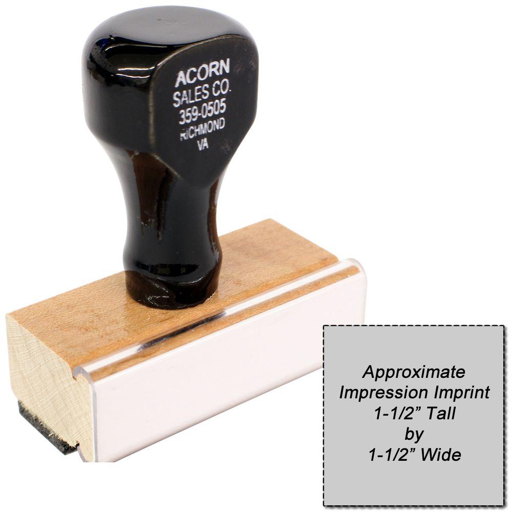 Regular Rubber Stamp Size 1-1/2 x 1-1/2 Main Image
