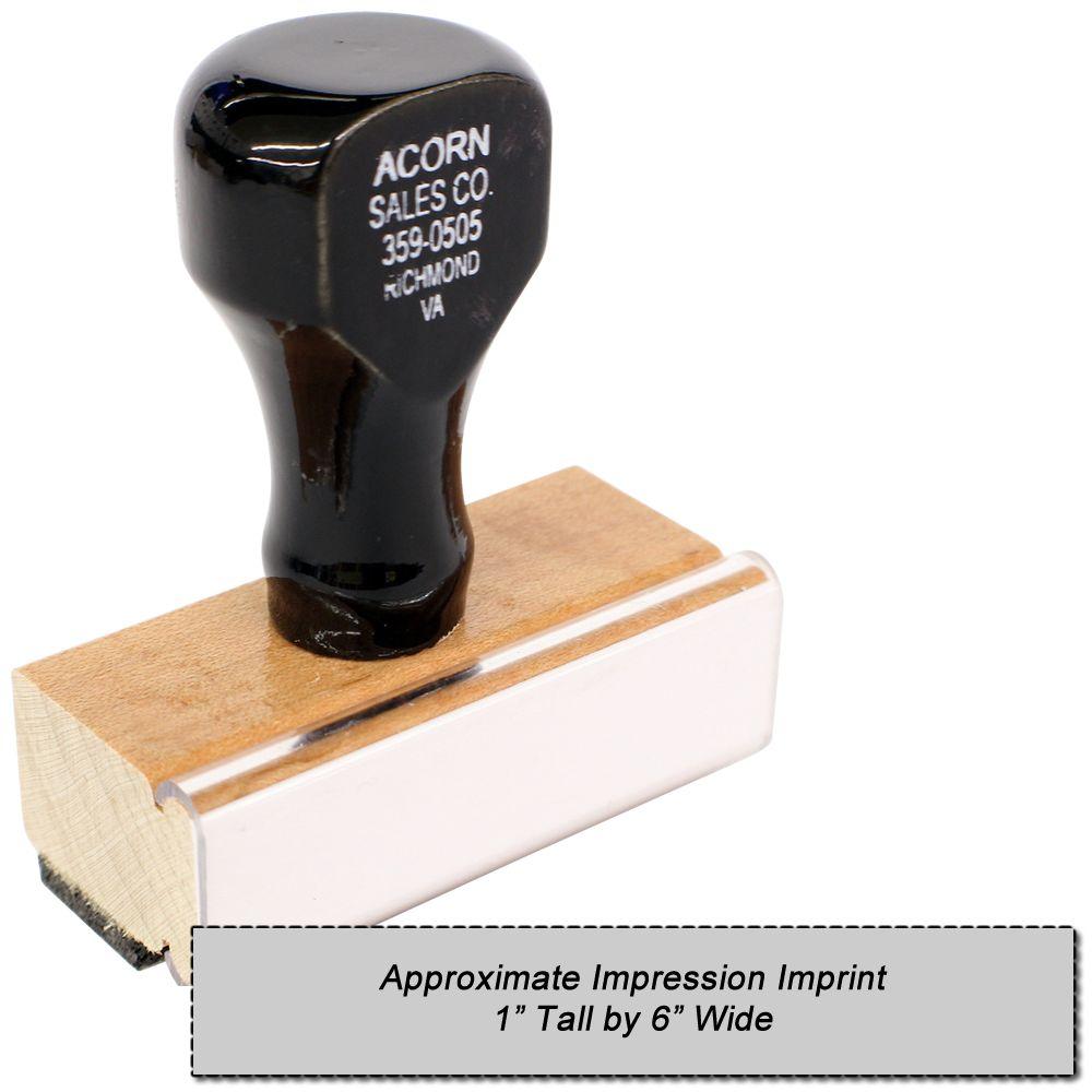 Regular Rubber Stamp Size 1 x 6 Main Image