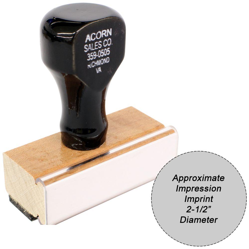 Regular Rubber Stamp Size 2-1/2 Diameter Main Image