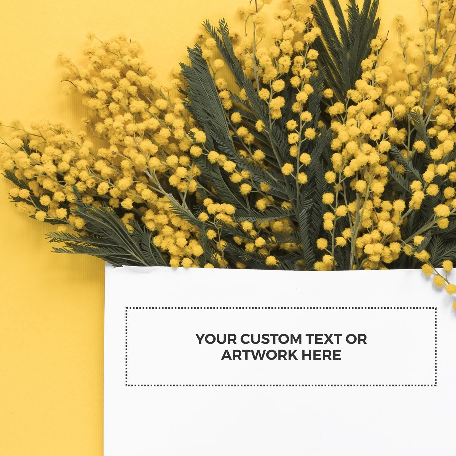 regular rubber stamp size 2 x 8 stamped example