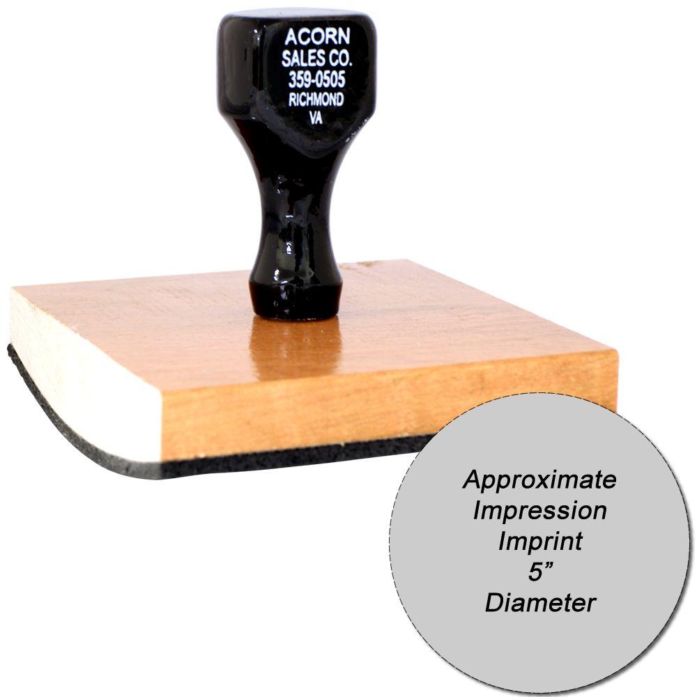 Regular Rubber Stamp Size 5 Diameter Main Image