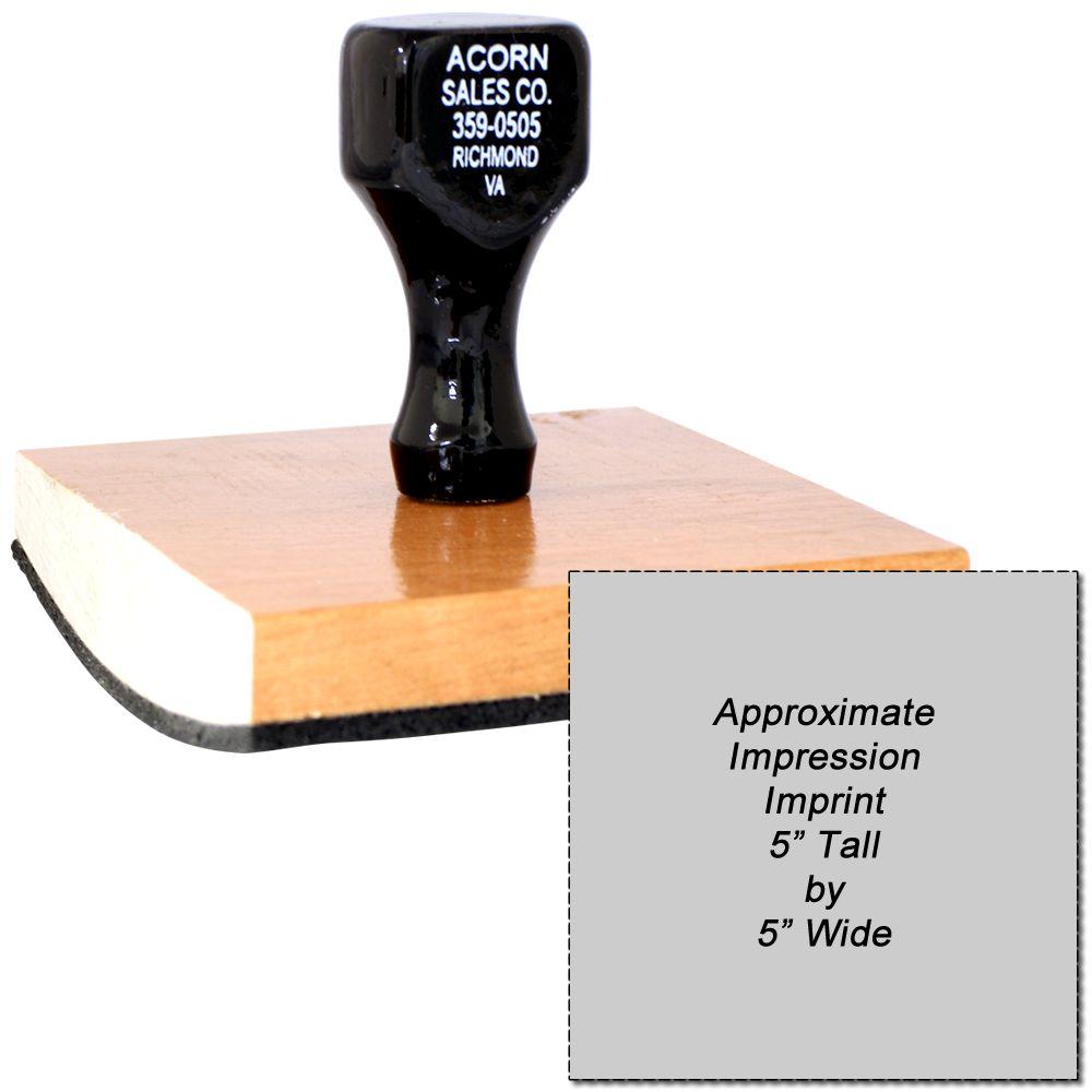 Regular Rubber Stamp Size 5 x 5 Main Image