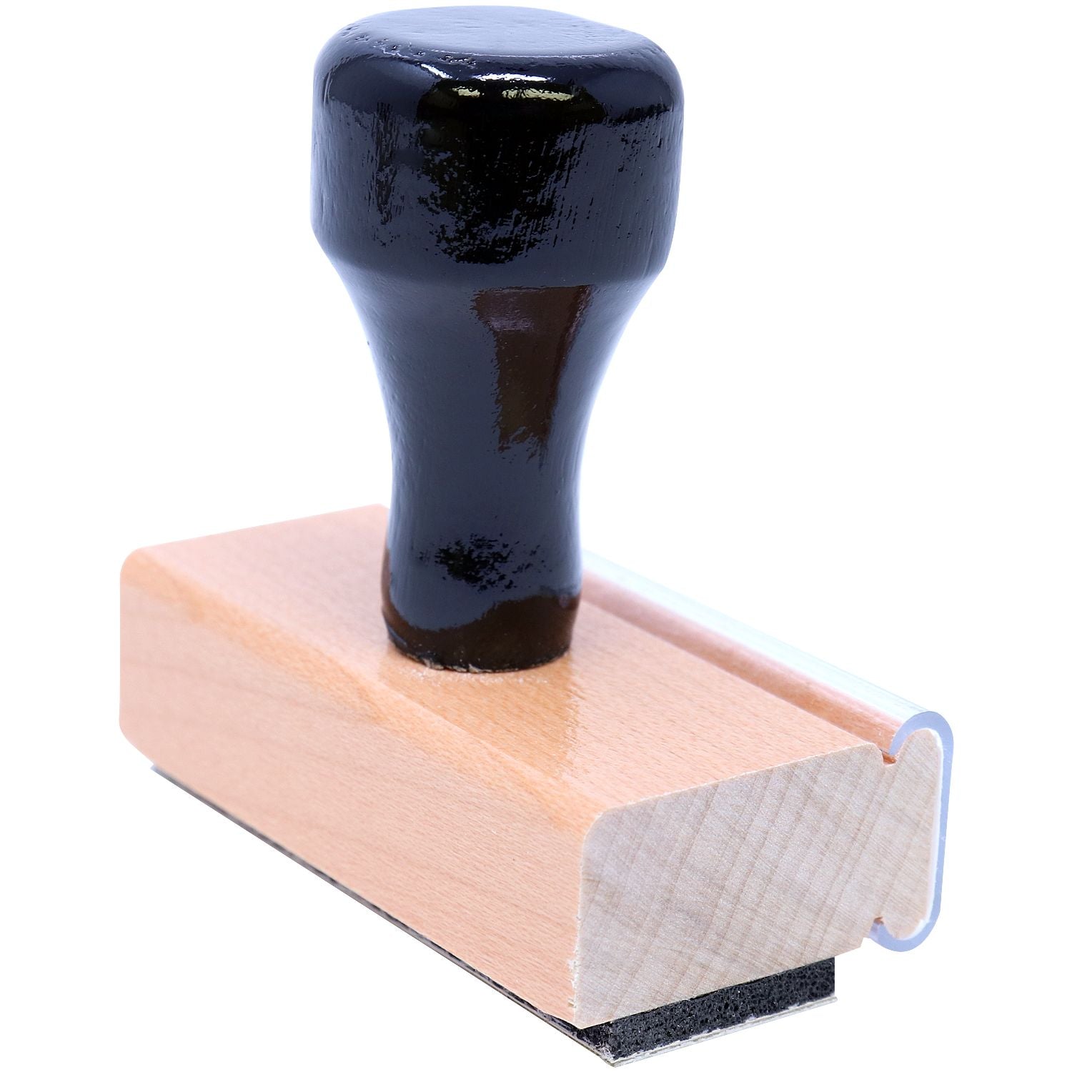 Rubber mallet tool with dark head resting on a wooden block, illustrating safe impact striking for woodworking and carpentry projects.