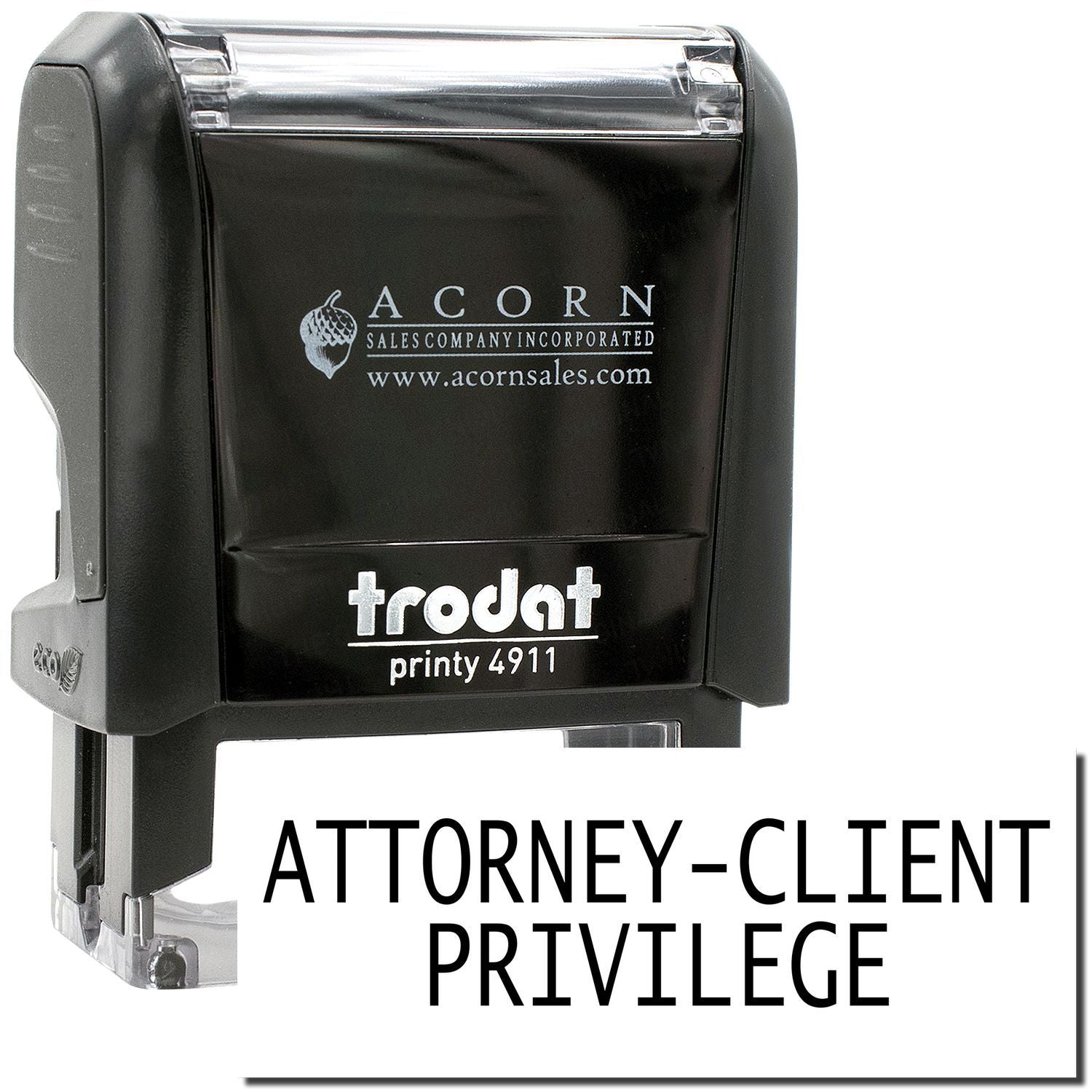 Trodat Printy 4911 attorney-client privilege self-inking stamp for legal office documents