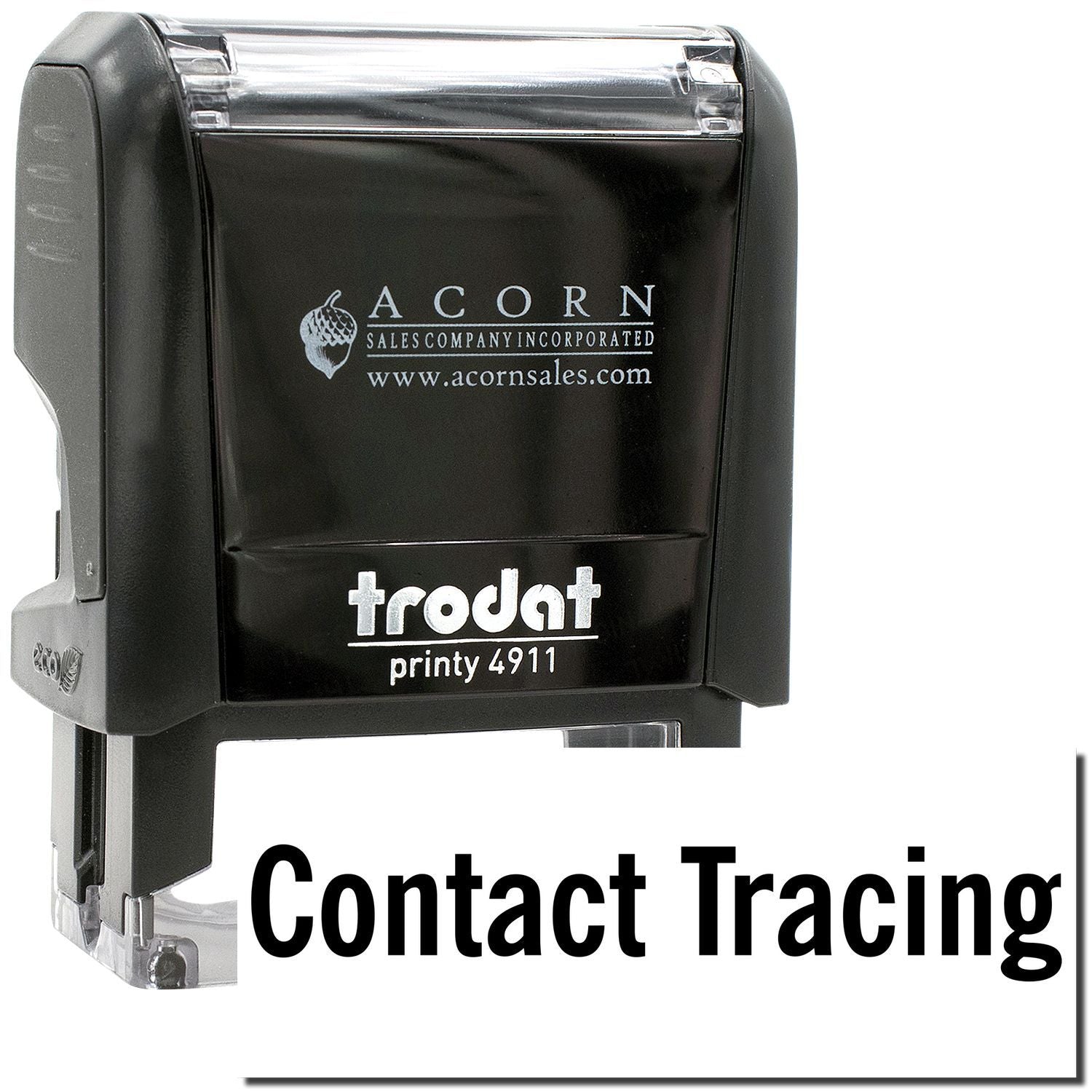 Trodat Printy 4911 Contact Tracing self-inking stamp by Acorn Sales
