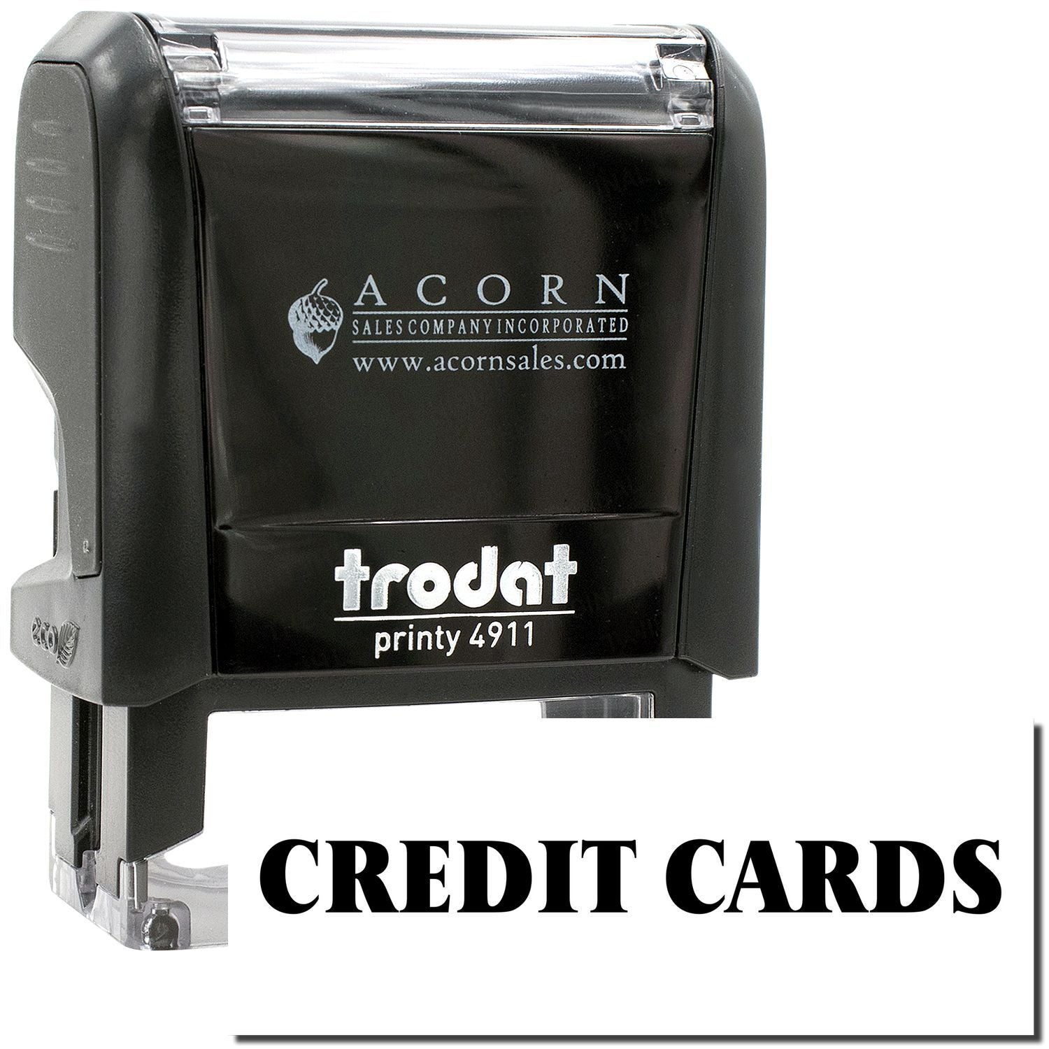 Trodat Printy 4911 self-inking credit card stamp by Acorn Sales Company