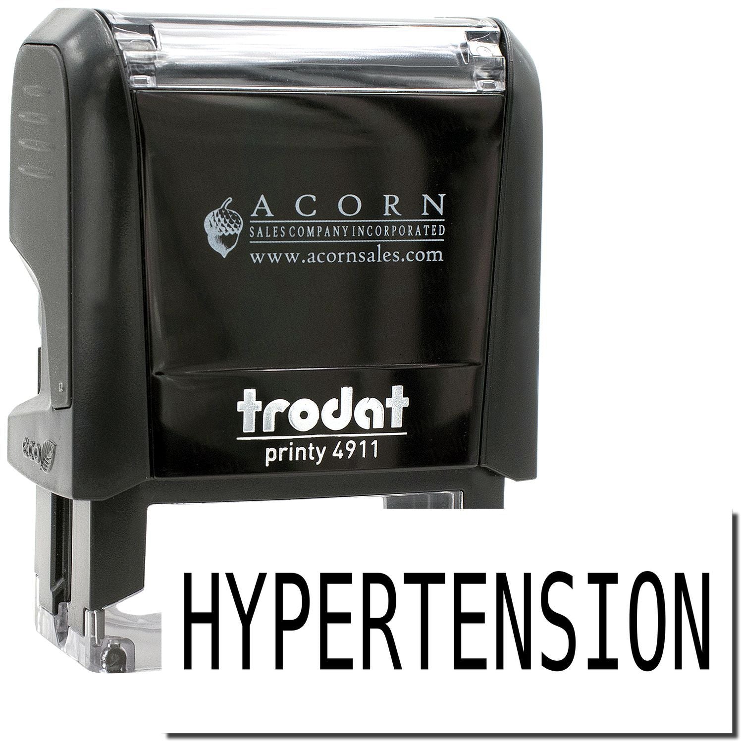 Trodat Printy 4911 hypertension self-inking stamp, black Acorn Sales rubber stamp printer