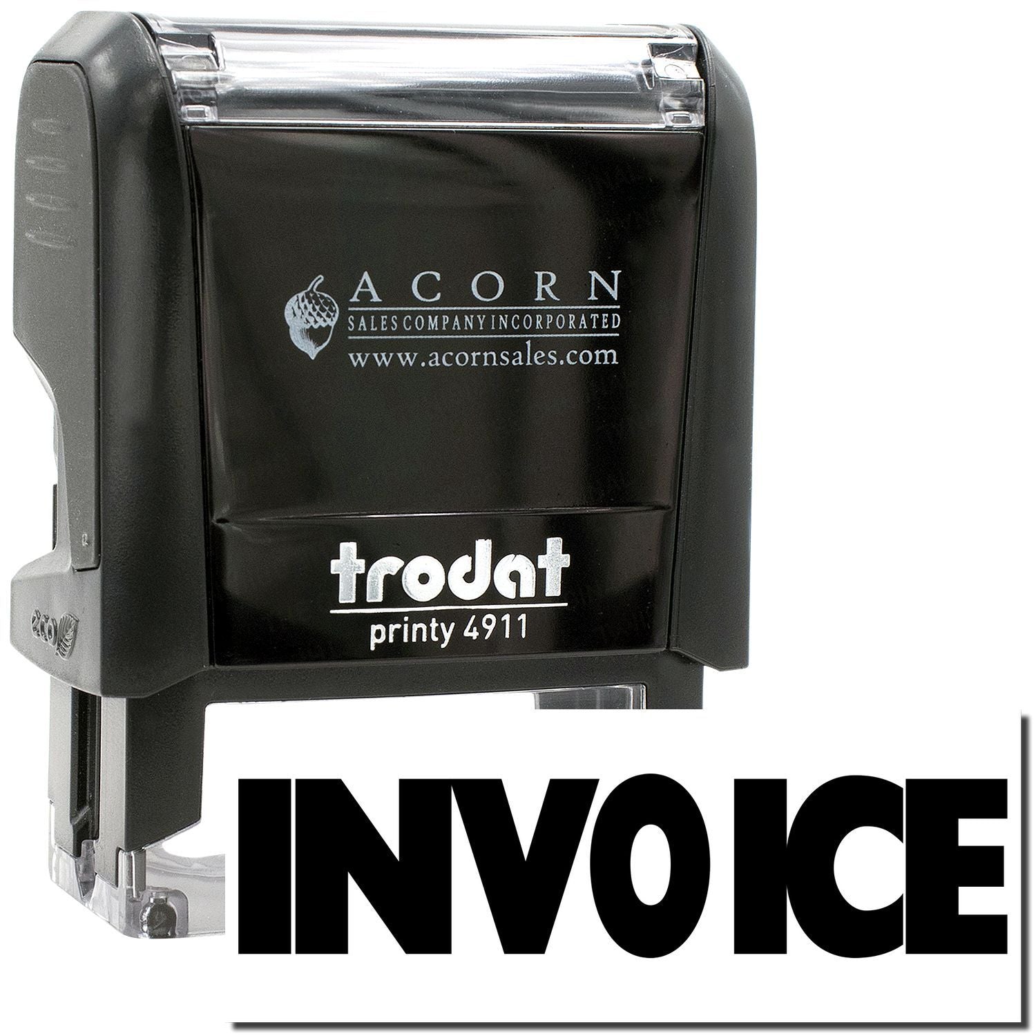 Trodat Printy 4911 self-inking invoice stamp by Acorn Sales Company