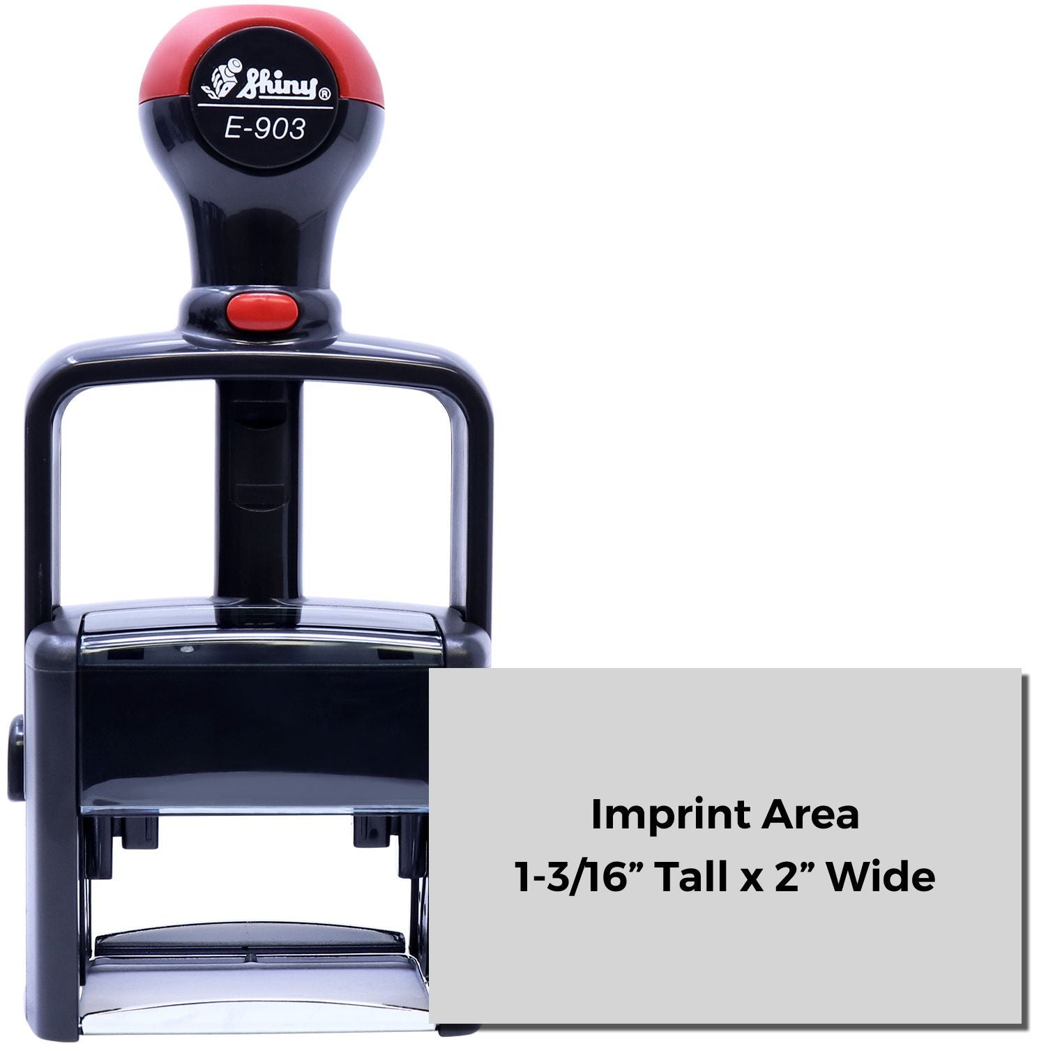 Shiny E-903 Heavy Duty Self Inking Stamp 1-3/16 x 2 Main Image