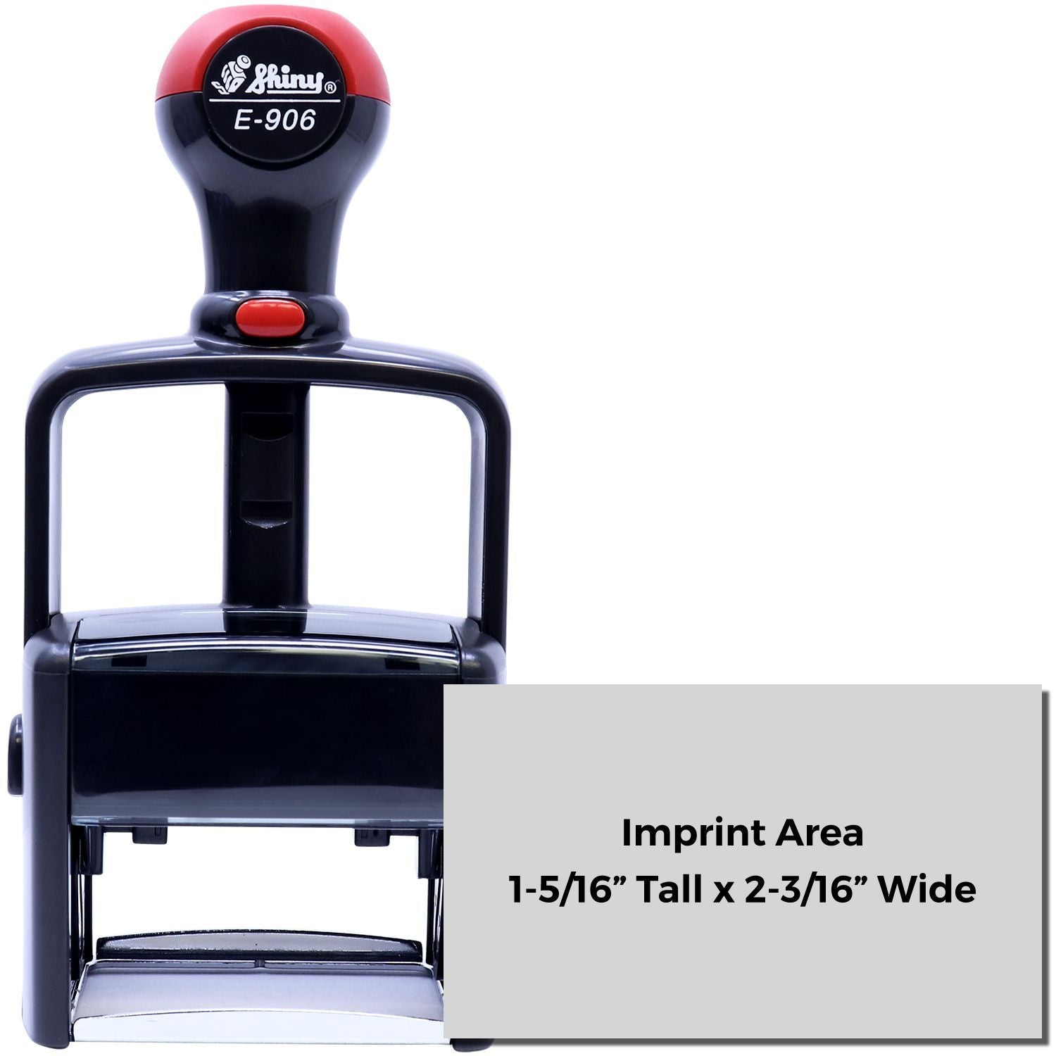 Shiny E-906 Heavy Duty Self Inking Stamp 1 5/16 x 2-3/16 Main Image